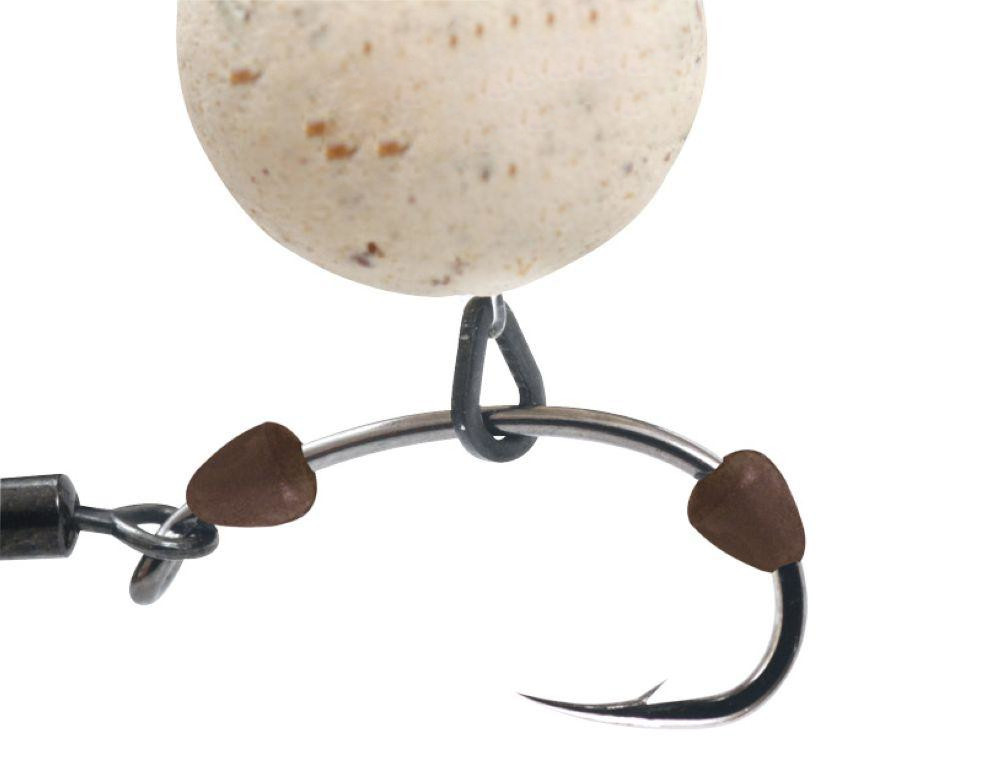STARBAITS Hook Ring Kit hnědá (10 ks kroužek+20 ks zarážka)
