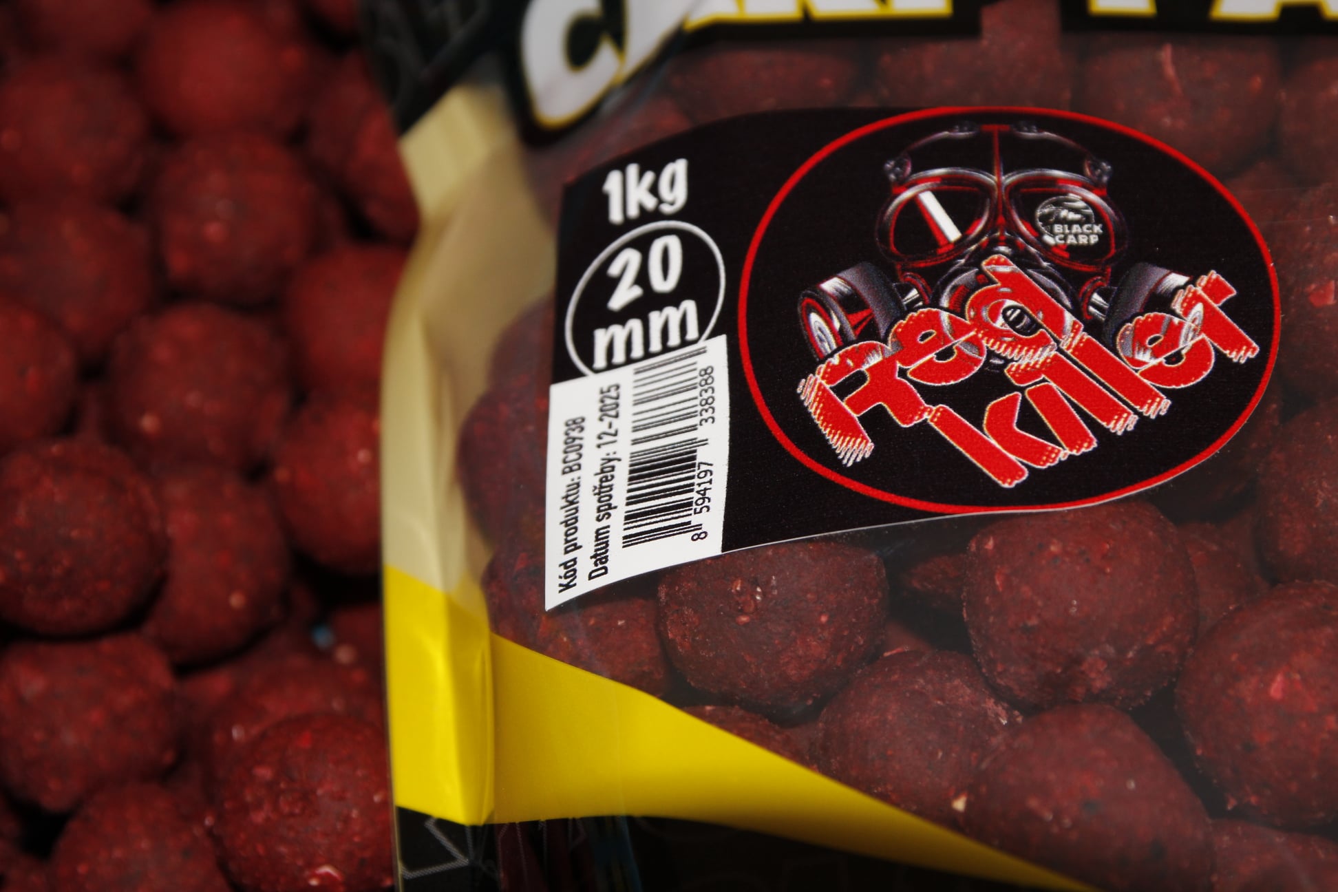 BLACK CARP Boilies Red Killer 1kg 20mm
