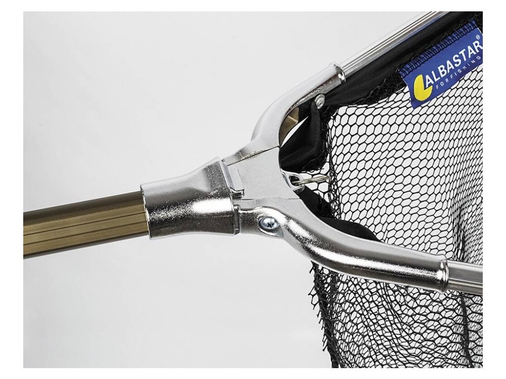 ALBASTAR Podběrák 88013190 190cm 65x65cm pogumovaná síťka