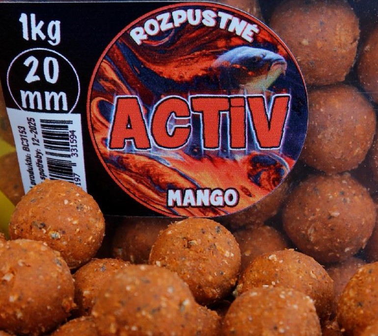 BLACK CARP Activ Boilies Mango 20mm 1kg