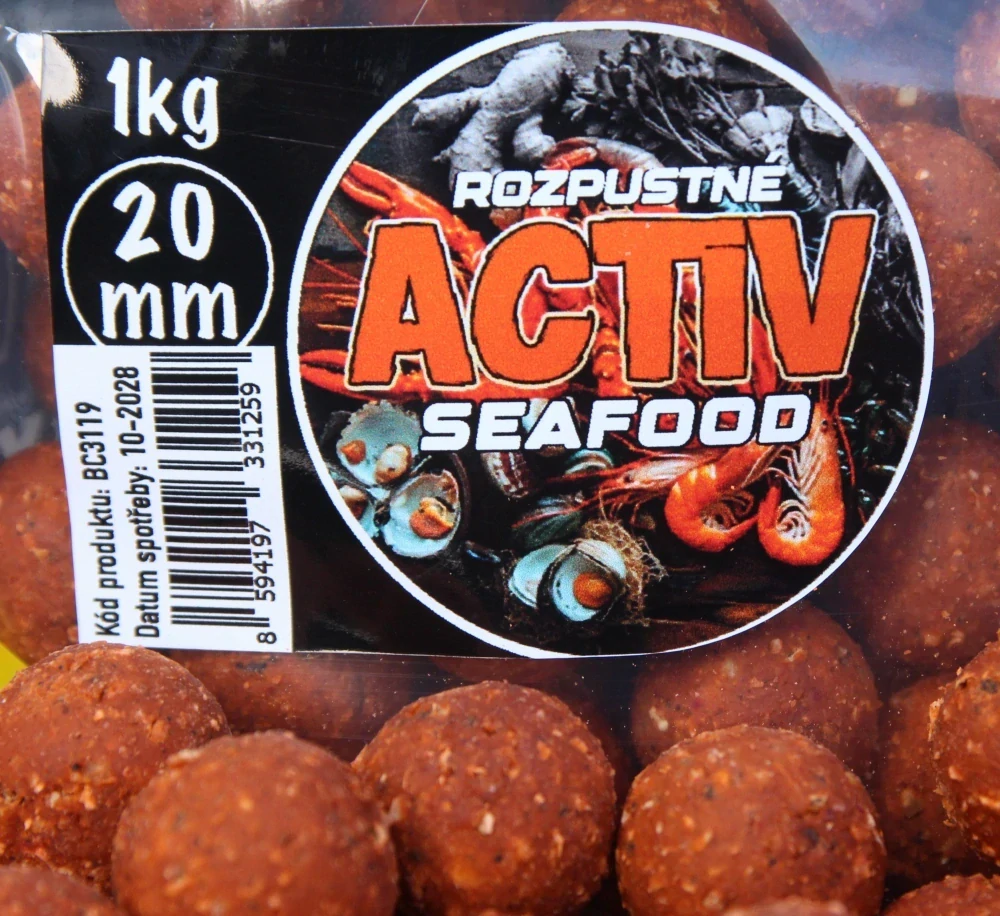 BLACK CARP Activ Boilies Seafood 20mm 5kg