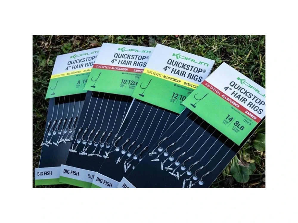 KORUM Hotový návazec Big Fish Quickstop Hair Rigs Barbed 10cm #10