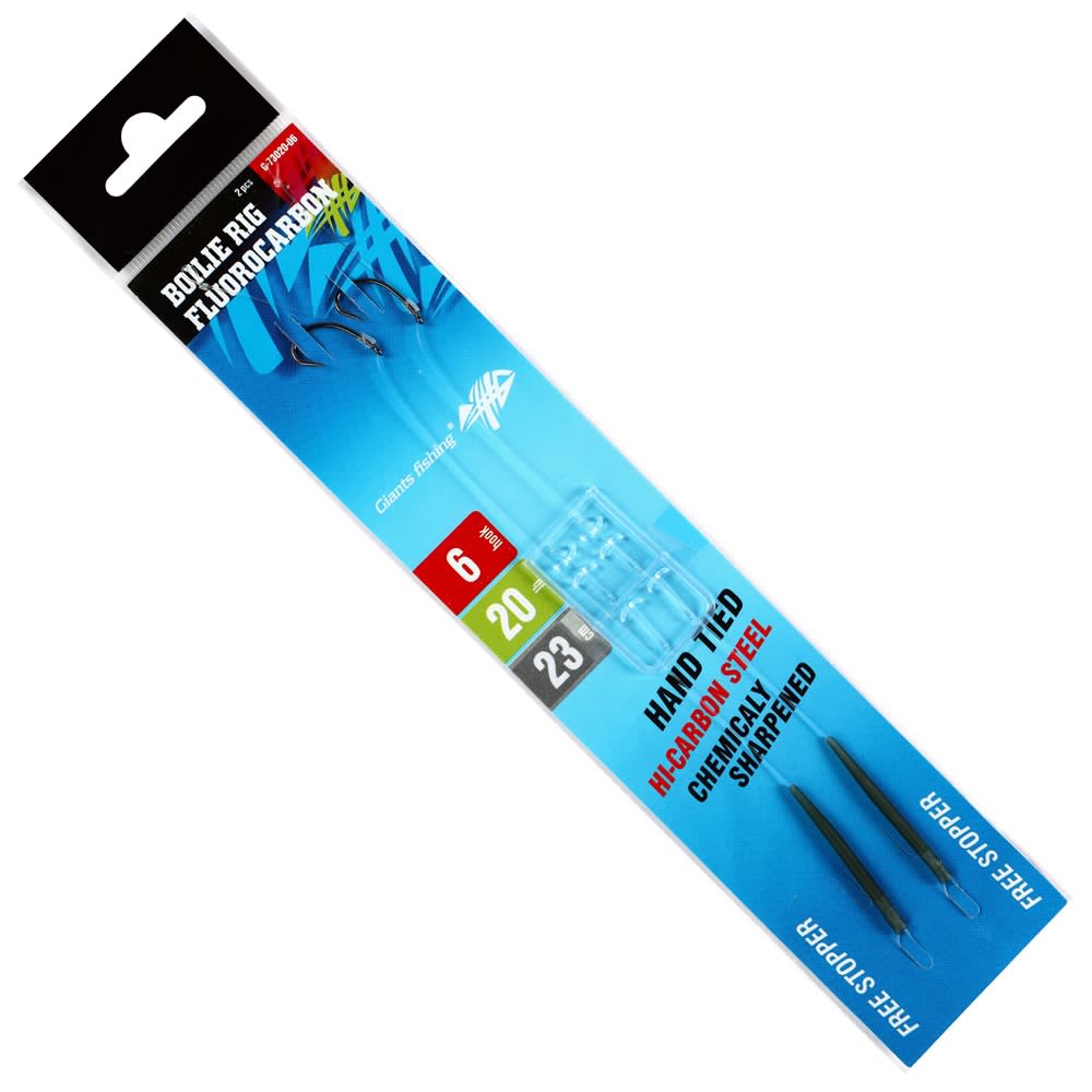 GIANTS FISHING Kaprový návazec Boilie Rig Fluorocarbon 20lb #8