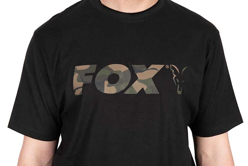 FOX Tričko Black Camo Logo T-Shirt L