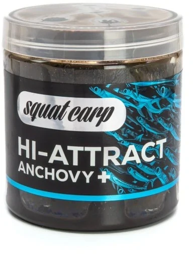 SQUAT CARP Boilies v dipu Hi-Attract Anchovy+ 20mm 220g