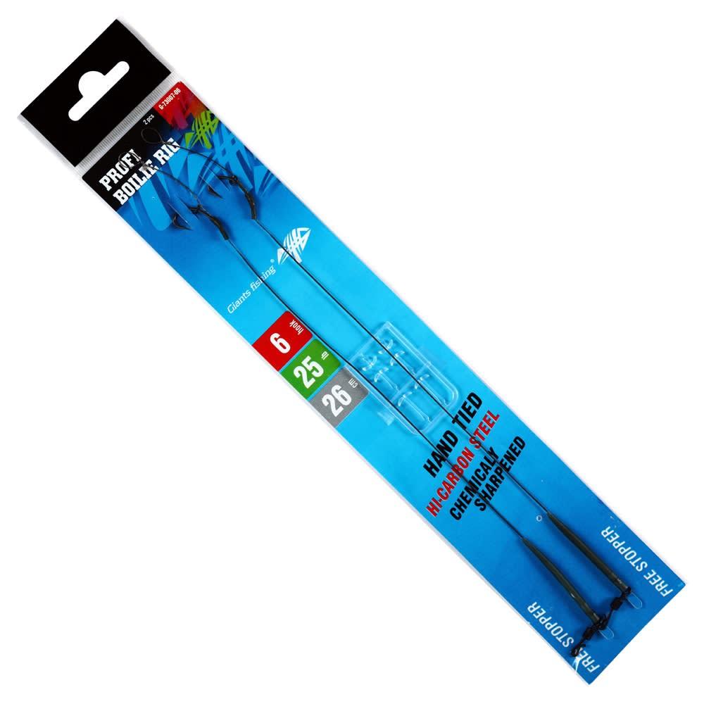 GIANTS FISHING Kaprový návazec Profi Boilie Rig Barbless 25lb #6