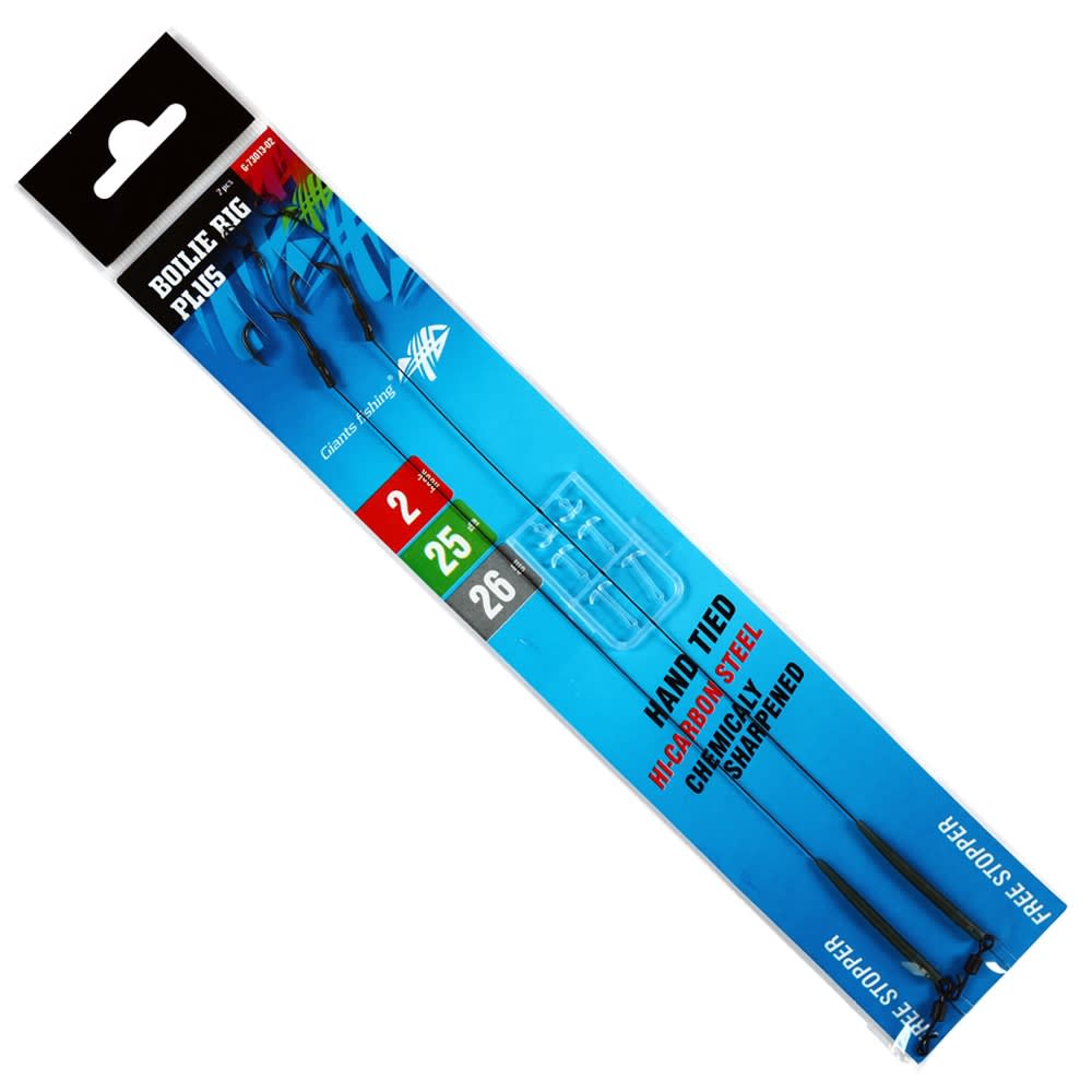 GIANTS FISHING Kaprový návazec Boilie Rig Plus Barbless 25lb #6
