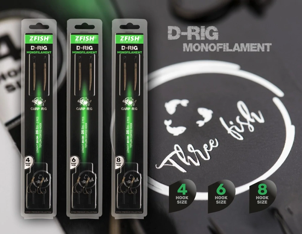 ZFISH Návazec Monofilament D-Rig #8