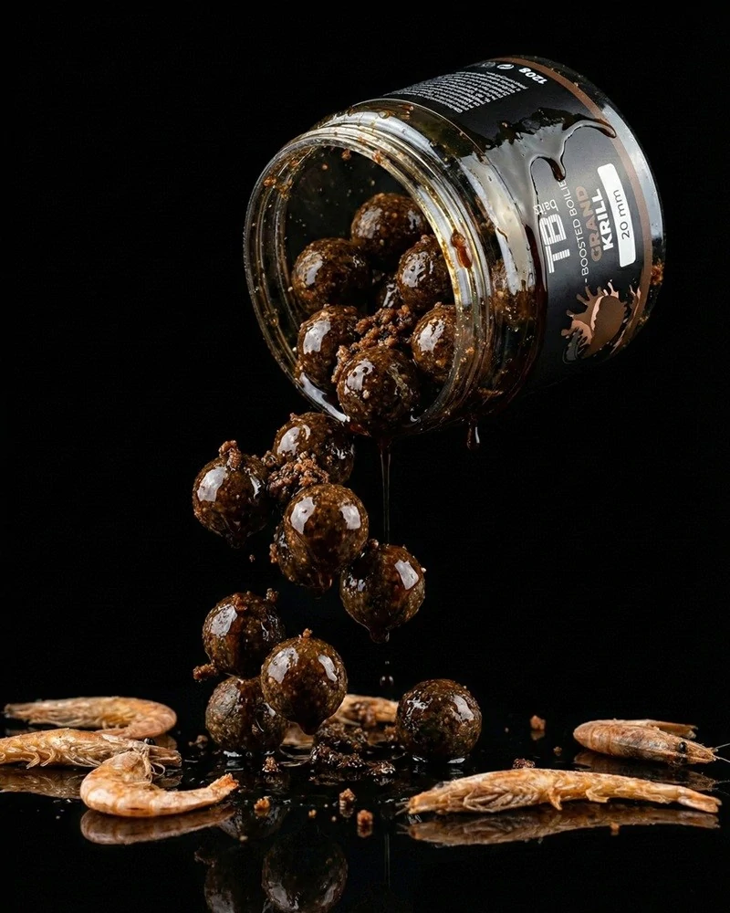 TB BAITS Boosterované boilie Grand Krill 120g 20mm