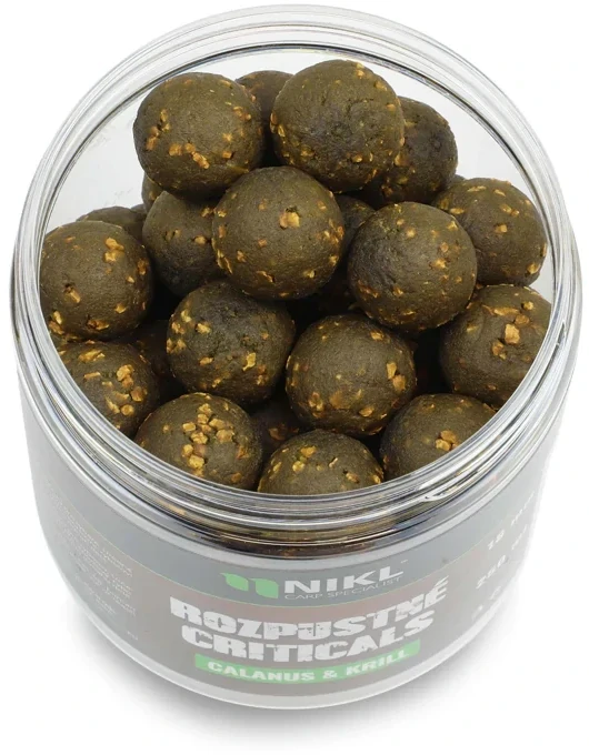 NIKL Rozpustné Criticals boilie Calanus & Krill 250ml 18mm