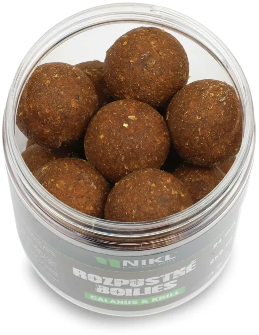 NIKL Rozpustné boilies Calanus & Krill 250ml 24mm