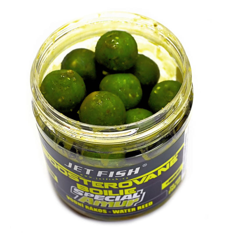 JET FISH Boosterované boilie Special Amur Vodní rákos 120g 20mm