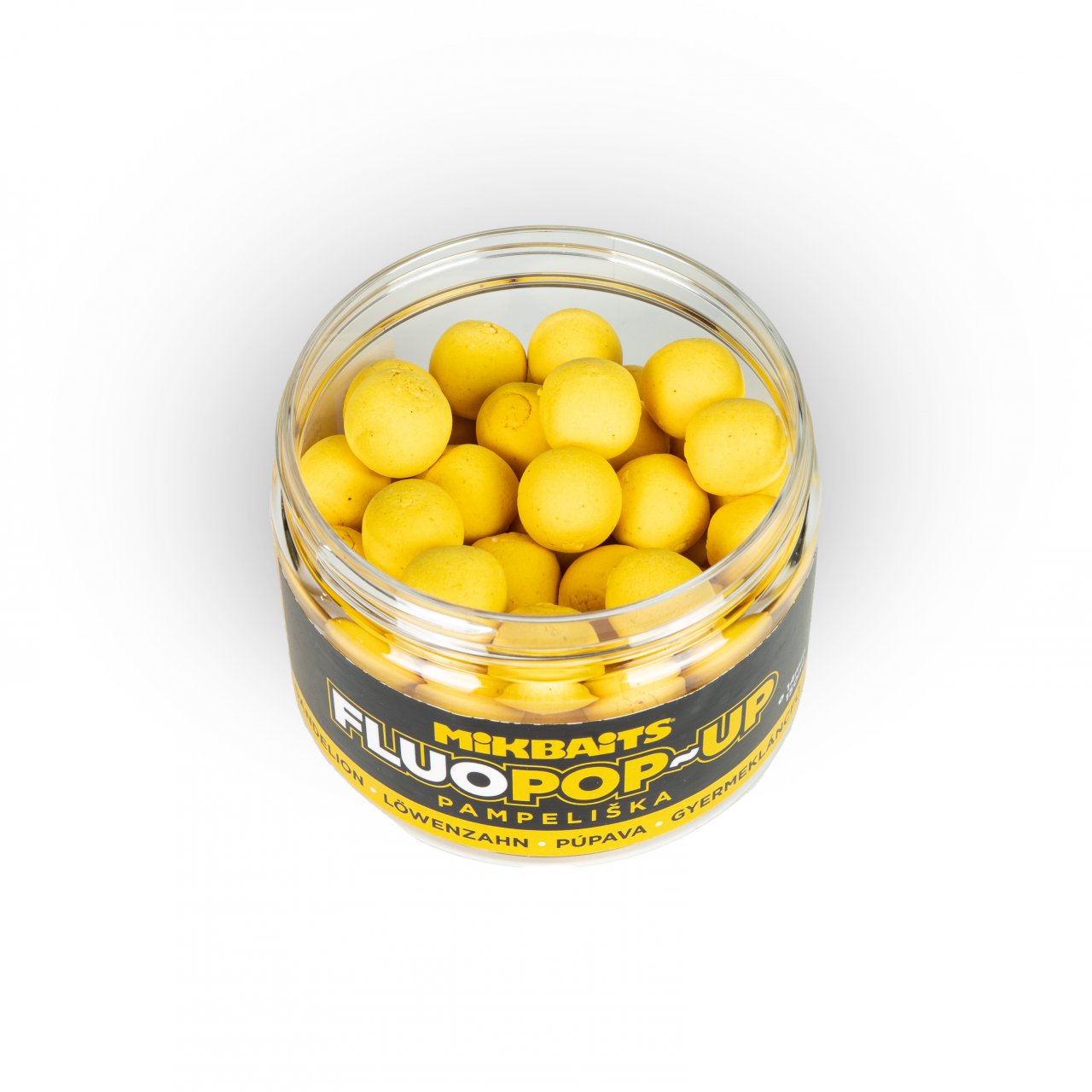 MIKBAITS Plovoucí Fluo boilie Pampeliška 150ml 14mm