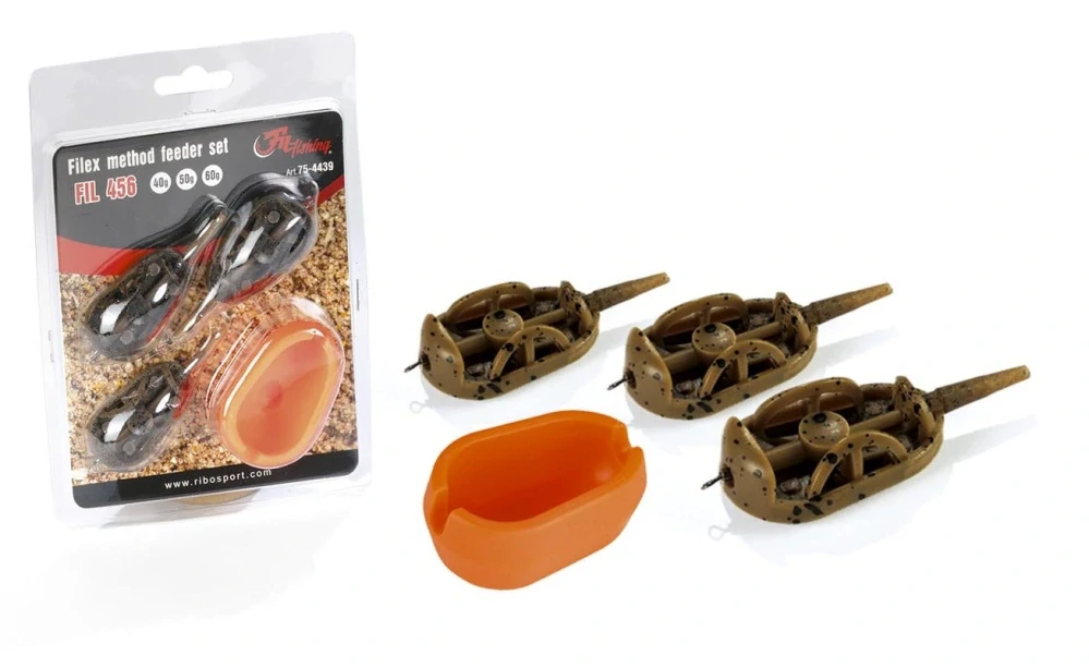 FILFISHING Filex Method Feeder Set 20,30,40g + mould