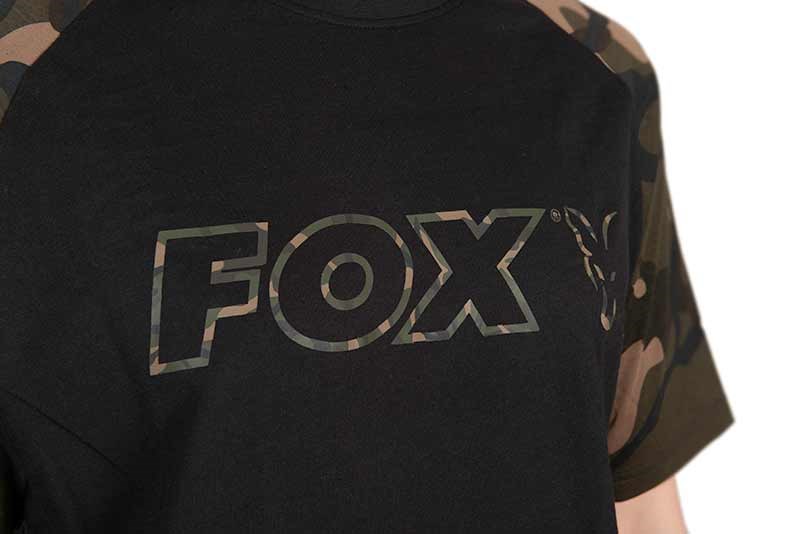 FOX Tričko Black Camo Outline T-Shirt L