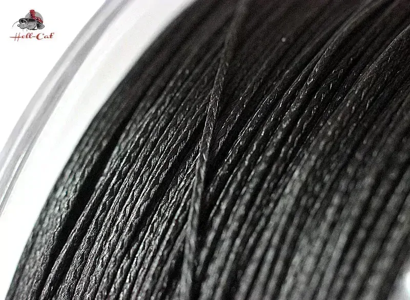 HELL-CAT Šňůra Round Braid Power Black 200m / 0,60mm / 75kg
