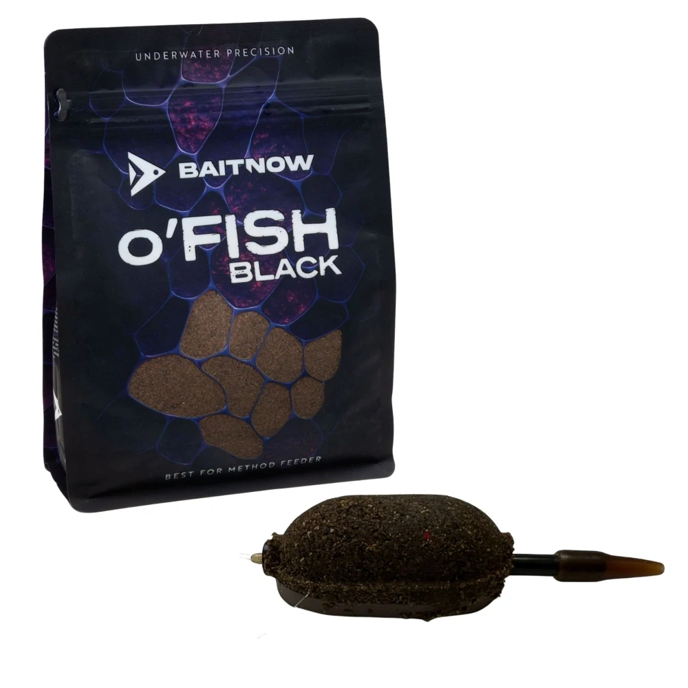 BAITNOW Krmítková směs Method Feeder O´Fish Black 800g