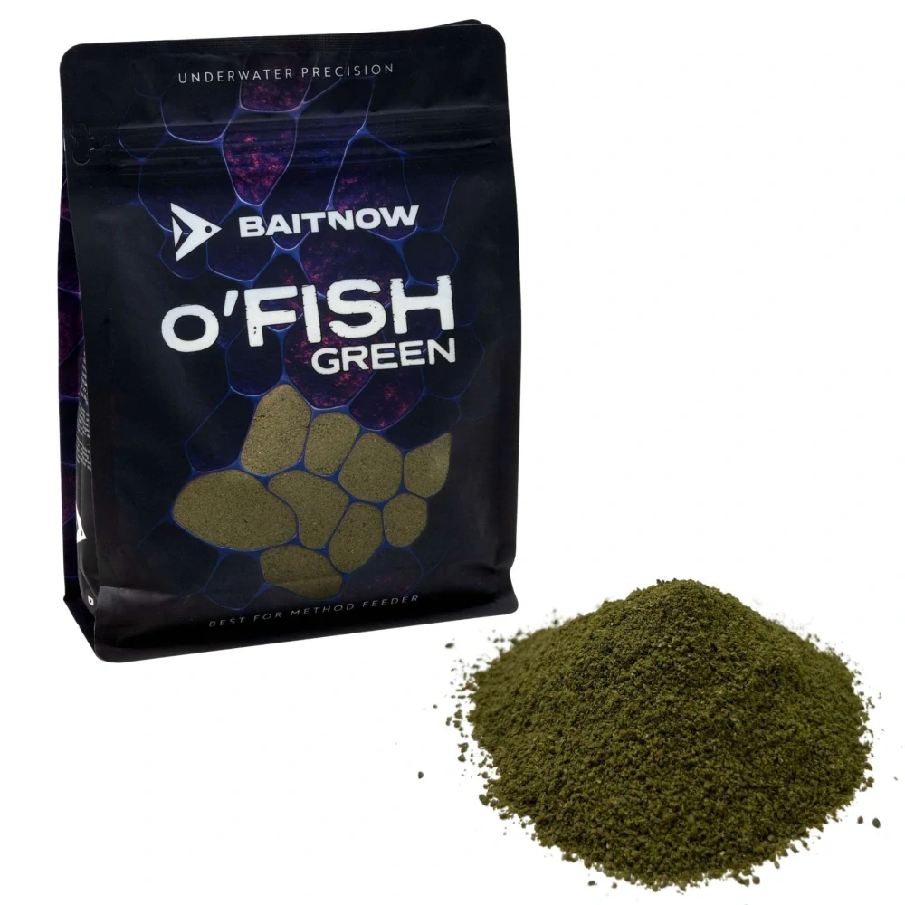 BAITNOW Krmítková směs Method Feeder O´Fish Green 800g