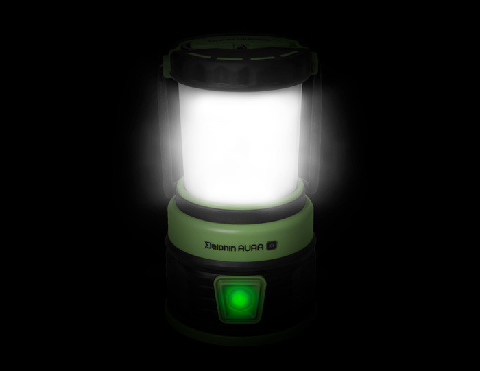 DELPHIN Kempingová lampa AURA UC