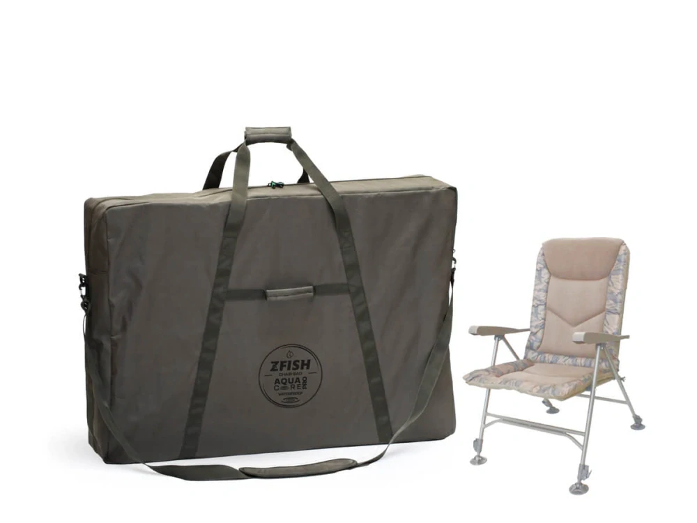AKCE ZFISH Křeslo Deluxe Camo Chair + transportní taška Aquacore
