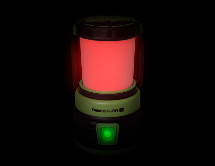 DELPHIN Kempingová lampa AURA UC