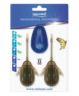 CRALUSSO Krmítko Method Double Chance 2+1 Sada 70g