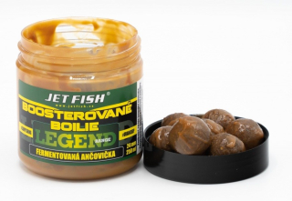 JET FISH Boosterované boilie Legend Range Fermentovaná Ančovička 250ml 24mm