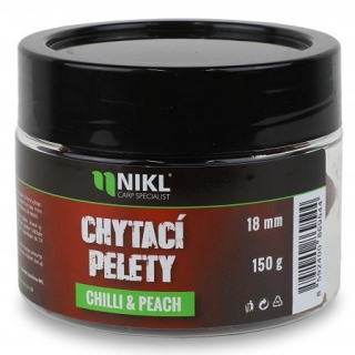 NIKL Chytací pelety Chilli & Peach 18mm 150g