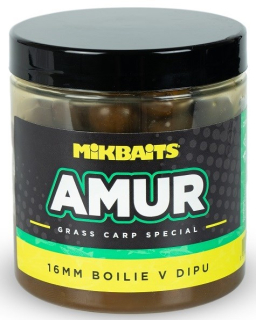 MIKBAITS Boilie v dipu Amur Range 250ml 20mm