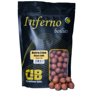 CARP INFERNO Boilies Nutra Line Višeň Chilli 1kg 24mm