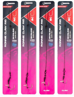 NASH Návazec Ronnie Claw Rig Micro Barb Size 8