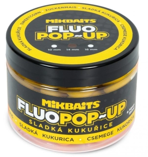 MIKBAITS Plovoucí Fluo boilie Sladká kukuřice 150ml 14mm