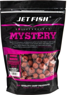 JET FISH Boilie Mystery Jahoda Moruše 1kg 20mm