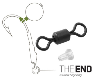 DELPHIN Obratlík Ronnie + gumový stoper The End #9 / 20+10ks