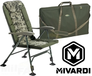 AKCE MIVARDI Křeslo CamoCODE Quattro + transportní taška CamoCode Q