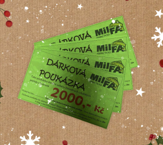 DÁRKOVÁ POUKÁZKA v hodnotě 2000,- Kč + voucher na povolenku na rybník Argalaška - Hvozdná