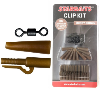 STARBAITS Závěs na olovo Clip Kit Set Muddy Brown