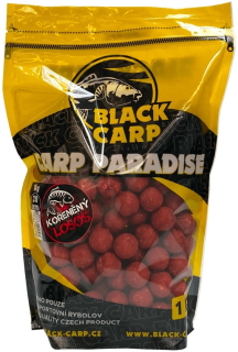 BLACK CARP Boilies Kořeněný losos 1kg 24mm