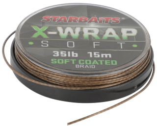 STARBAITS Šnůra X WRAP Soft Coated 15m 25lb