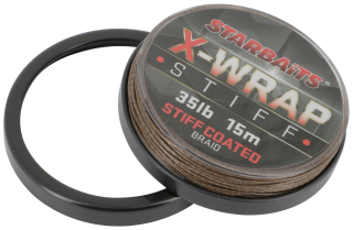 STARBAITS Šnůra X WRAP Stiff Coated 15m 25lb
