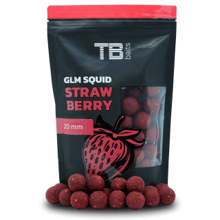 TB BAITS Boilie GLM Squid Strawberry 1kg 20mm