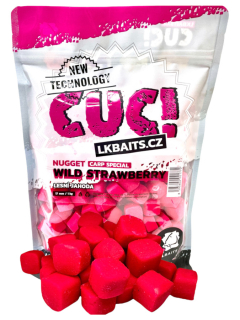 LK BAITS CUC! Nugget Carp Wild Strawberry 1kg 17mm