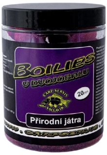 CARP SERVIS VÁCLAVÍK Boilies v dvojobalu Přírodní játra 180g 20mm