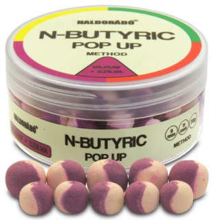 HALDORADO N-Butyric Pop Up Method N-Butyric Švestka 9,11mm 30g