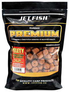 JET FISH Pelety Premium Clasicc Švestka Česnek 700g 18mm