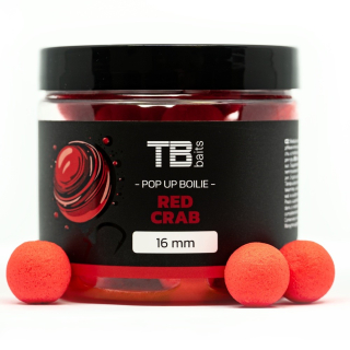 TB BAITS Plovoucí boilies Pop-Up Red Crab + NHDC 65g 12mm