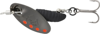 SAVAGE GEAR Třpytka Grub Spinner Black Red Black #0 2,2g