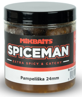 MIKBAITS Boilie v dipu Spiceman Pampeliška 250ml 24mm