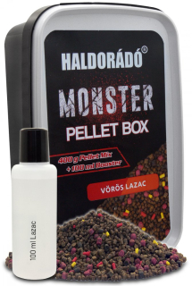 HALDORADO Monster Pellet Box Červený losos 400g