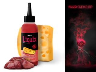 DELPHIN Fluo dip D SNAX LiquiX 100ml Sýr - játra